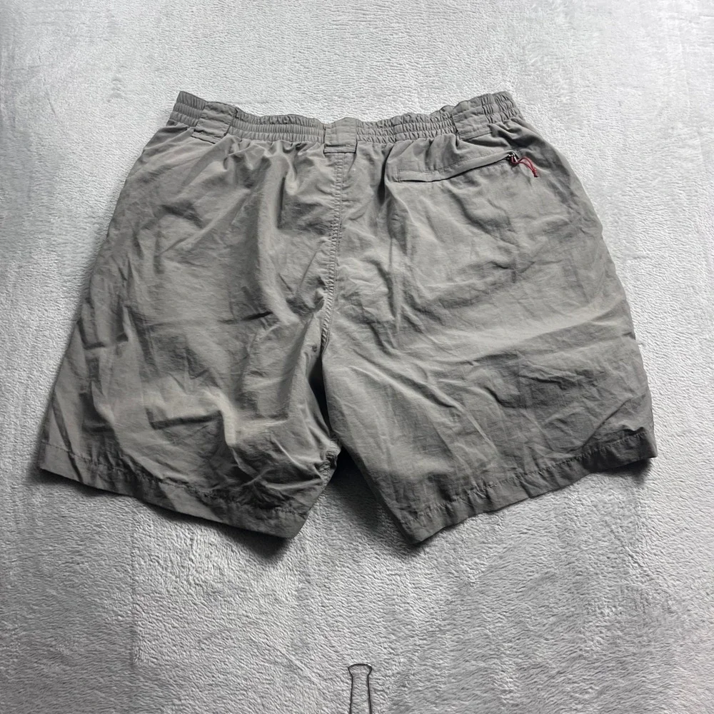 Simms Fishing Products Mens Gray Nylon Mesh Lined Shorts Size Large Outdoor